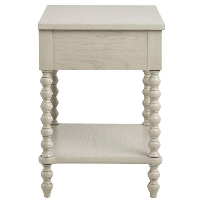 Image 6 Beckett 24" Wide Traditional Antique Cream Wood Nightstands Set of 2 more views