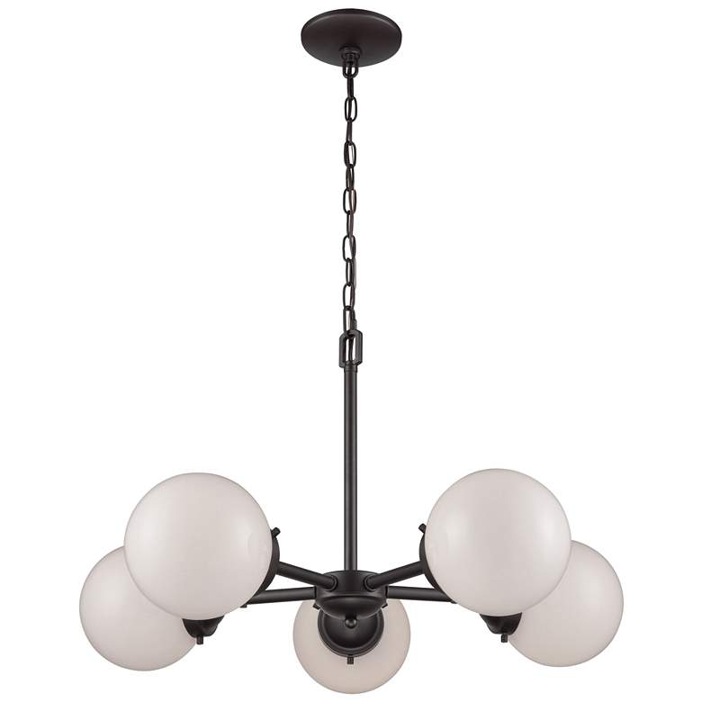 Image 1 Beckett 26 inch Wide 5-Light Chandelier - Oil Rubbed Bronze