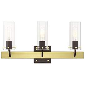 Image1 of Beckett 3 Light Satin Brass Vanity Sconce