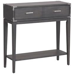 Beckett 30&quot; Wide Soft Anthracite Wood 1-Drawer Hall Stand