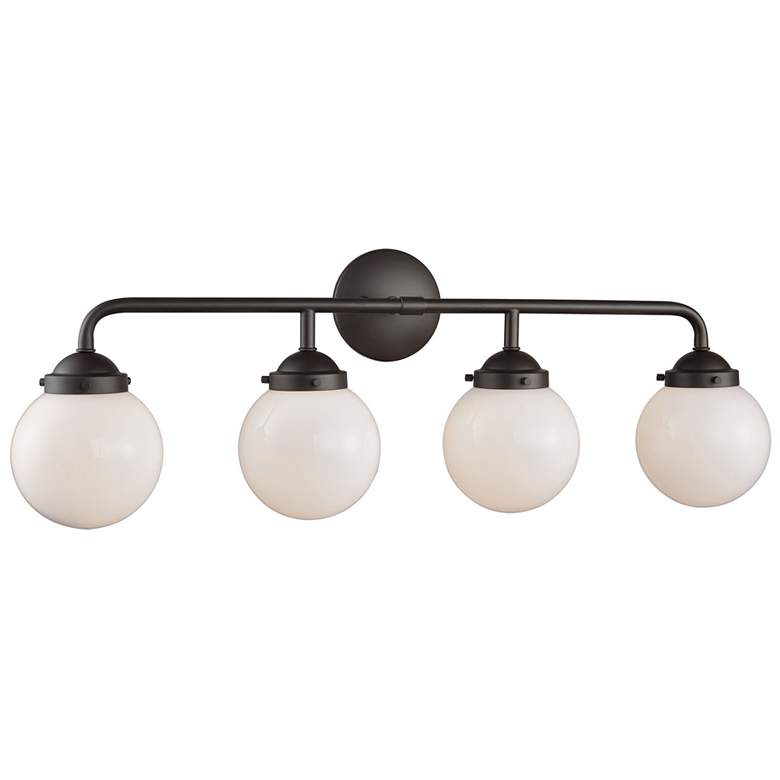 Image 1 Beckett 33 inch Wide 4-Light Vanity Light - Oil Rubbed Bronze