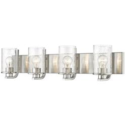 Beckett 34" Wide Brushed Nickel 4-Light Vanity Bath Light