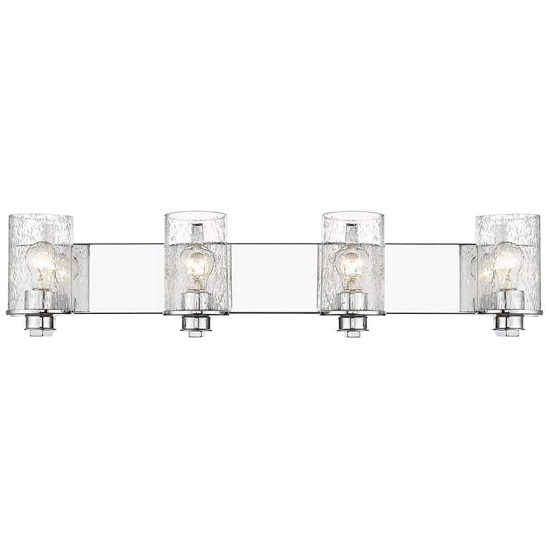 Image 4 Beckett 34" Wide Chrome 4-Light Vanity Bath Light more views