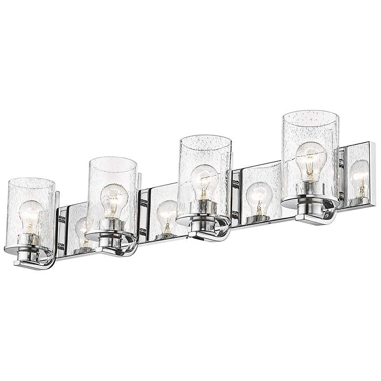 Image 5 Beckett 34" Wide Chrome 4-Light Vanity Bath Light more views