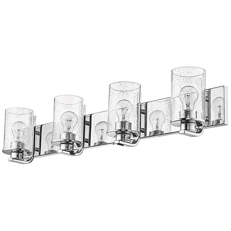 Image 7 Beckett 34" Wide Chrome 4-Light Vanity Bath Light more views
