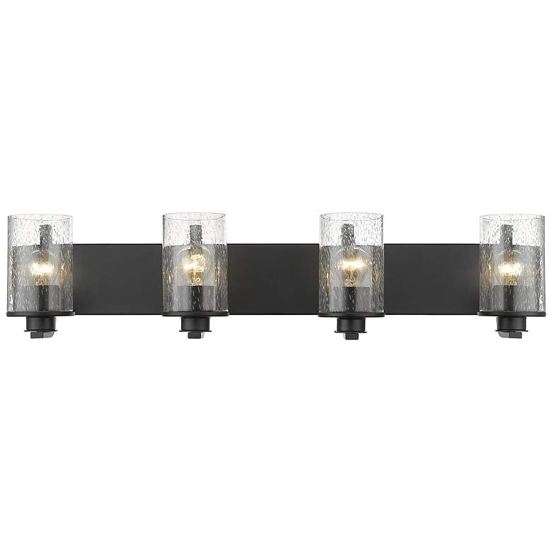 Image 4 Beckett 34" Wide Matte Black 4-Light Bath Light more views