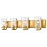 3_Beckett 34" Wide Olde Brass 4-Light Vanity Bath Light