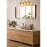 4_Beckett 34" Wide Olde Brass 4-Light Vanity Bath Light more views