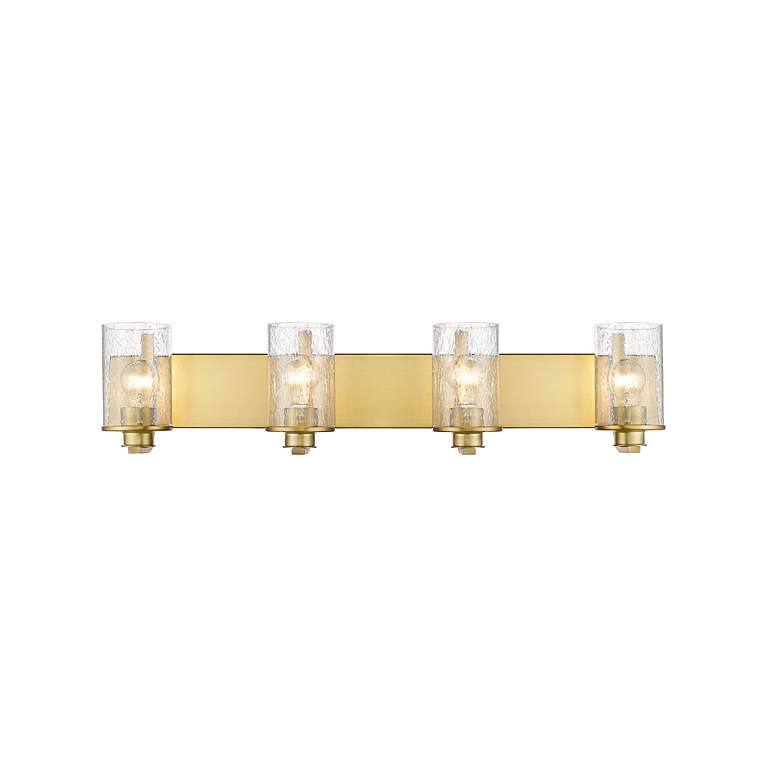Image 6 Beckett 34" Wide Olde Brass 4-Light Vanity Bath Light more views