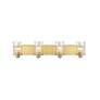 6_Beckett 34" Wide Olde Brass 4-Light Vanity Bath Light more views