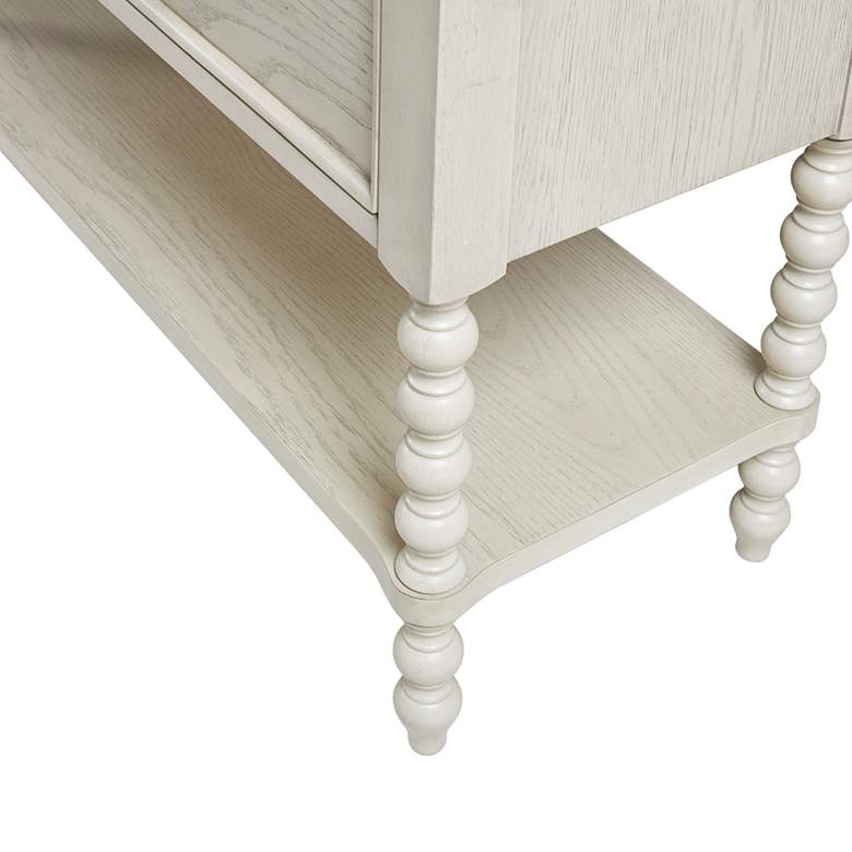 Image 5 Beckett 36" Wide Antique White Wood 2-Drawer Accent Chest more views
