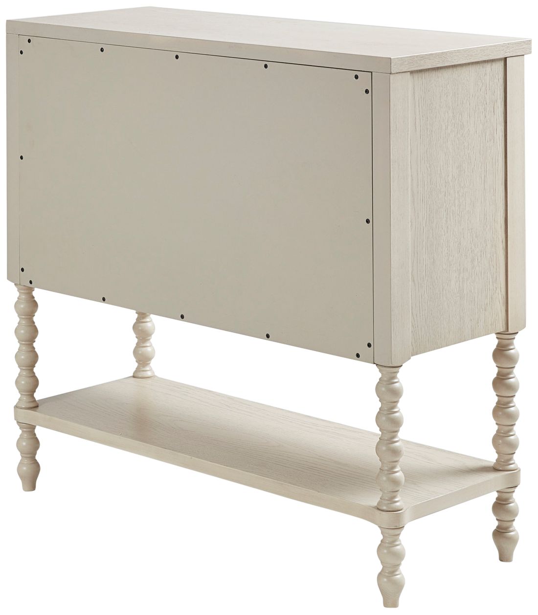 Beckett 36" Wide Antique White Wood 2-Drawer Accent Chest