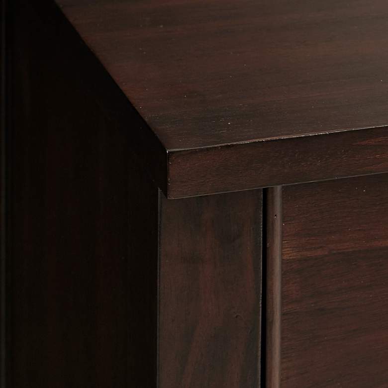 Image 3 Beckett 36"W Dark Morocco Brown Wood 2-Drawer Accent Chest more views
