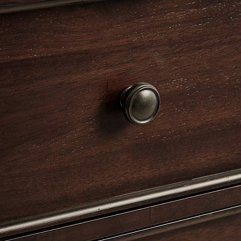 Image 4 Beckett 36"W Dark Morocco Brown Wood 2-Drawer Accent Chest more views