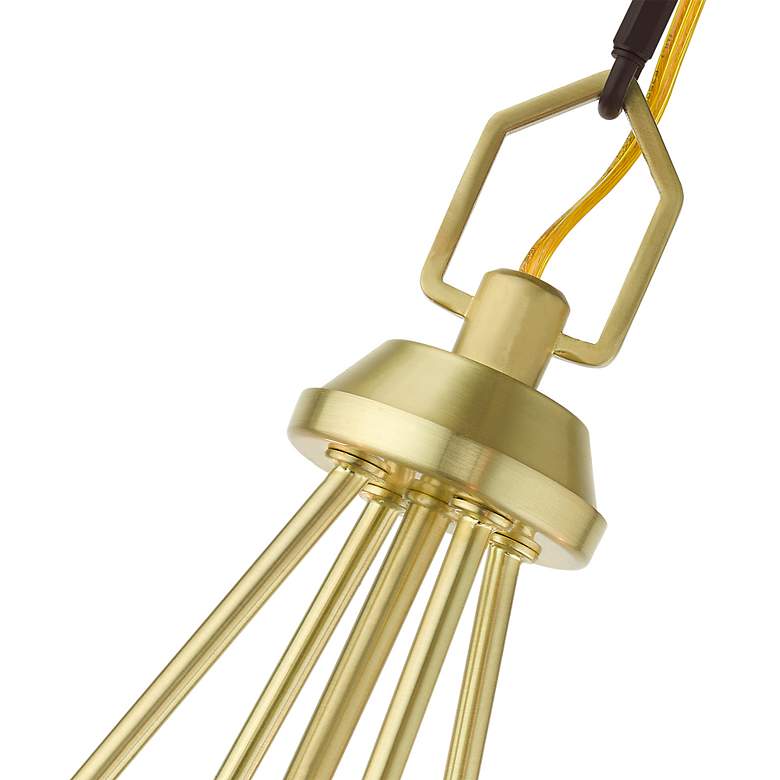 Image 7 Beckett 4 Light Satin Brass Mini Chandelier more views