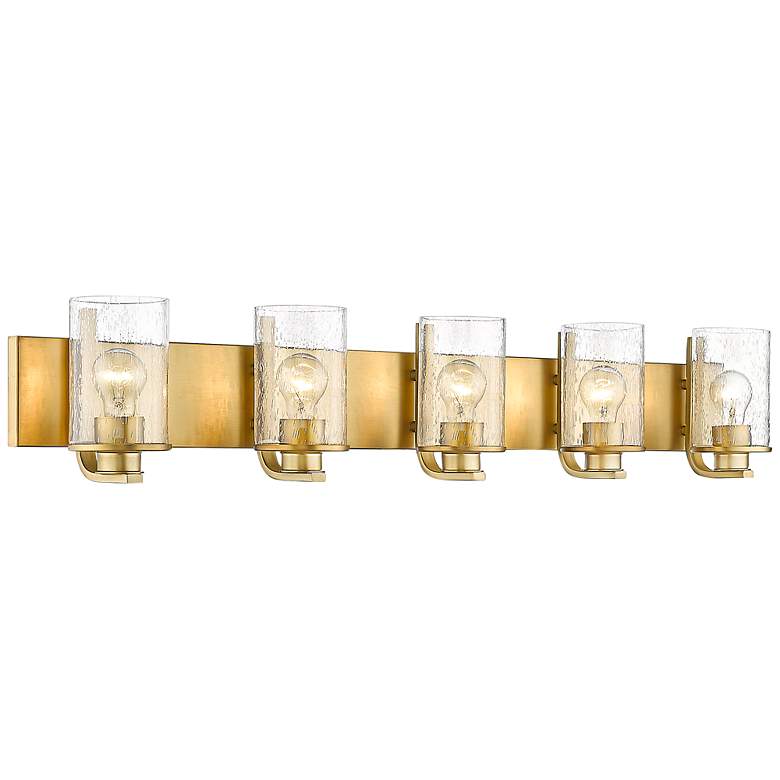 Image 3 Beckett 42 inch Wide Olde Brass 5-Light Bath Light