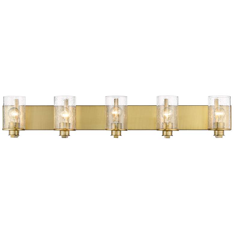 Image 5 Beckett 42" Wide Olde Brass 5-Light Bath Light more views