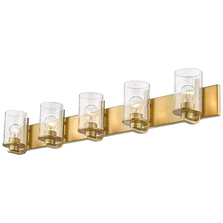 Image 6 Beckett 42" Wide Olde Brass 5-Light Bath Light more views