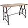 Beckett 48" Wide Steel and Industrial Wood Console Table