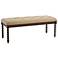 Beckett 48" Wide Tan Fabric Tufted Accent Bench
