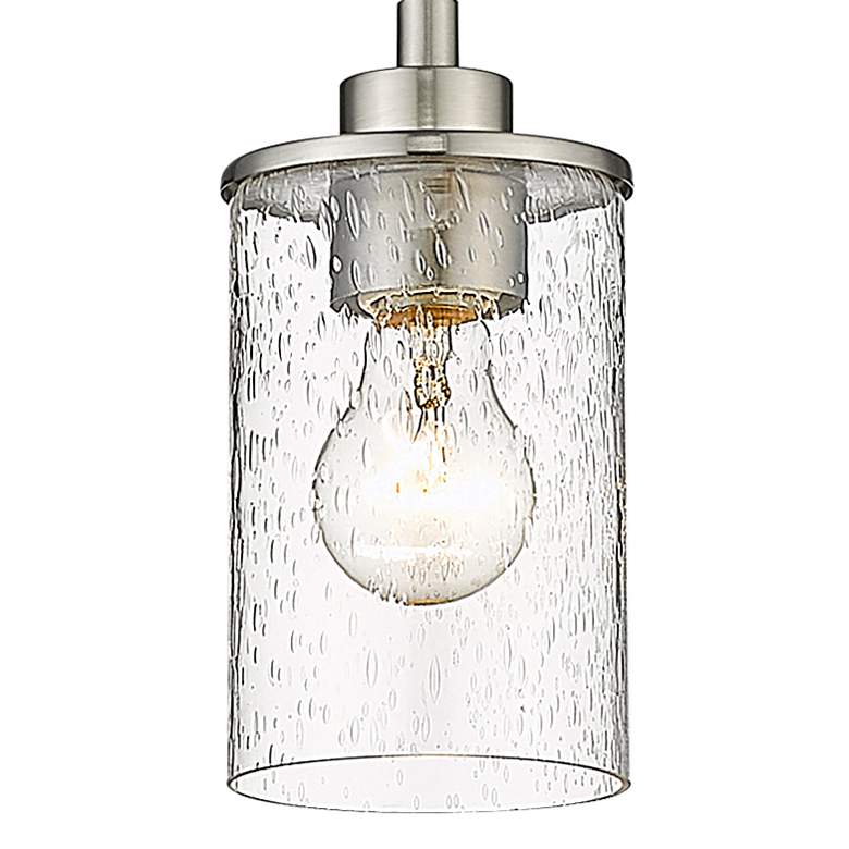 Image 2 Beckett 5 1/4" Wide Brushed Nickel Mini Pendant more views