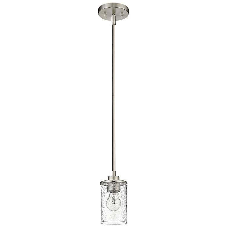 Image 6 Beckett 5 1/4" Wide Brushed Nickel Mini Pendant more views