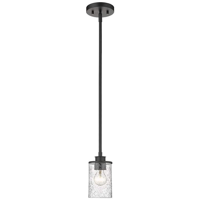 Image 3 Beckett 5 1/4" Wide Matte Black Steel Mini Pendant more views