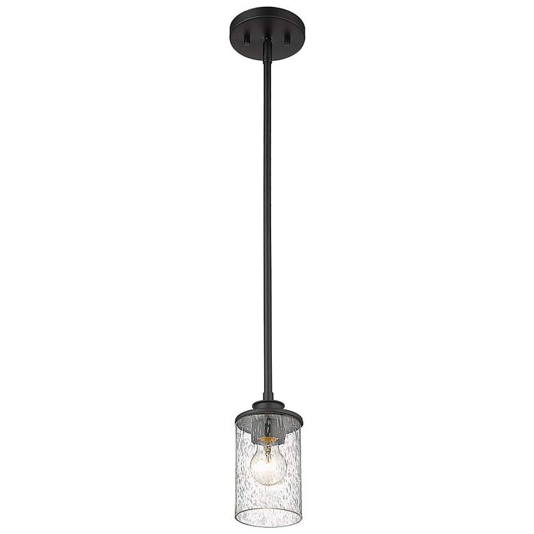 Image 4 Beckett 5 1/4" Wide Matte Black Steel Mini Pendant more views