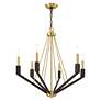 Thumbnail4 of Beckett 6 Light Satin Brass and Bronze Chandelier more views