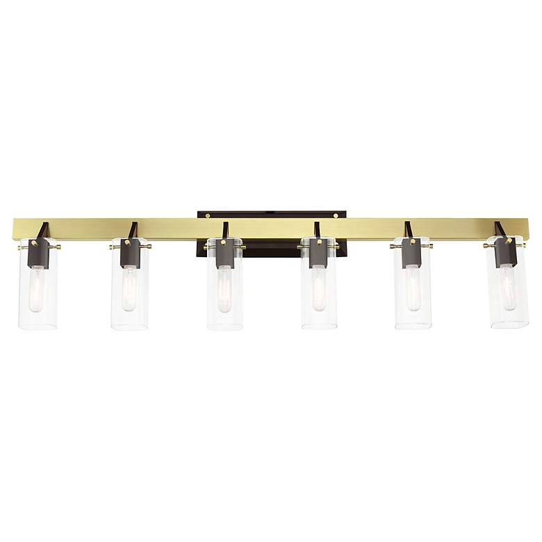 Image 6 Beckett 6 Light Satin Brass Vanity Sconce more views