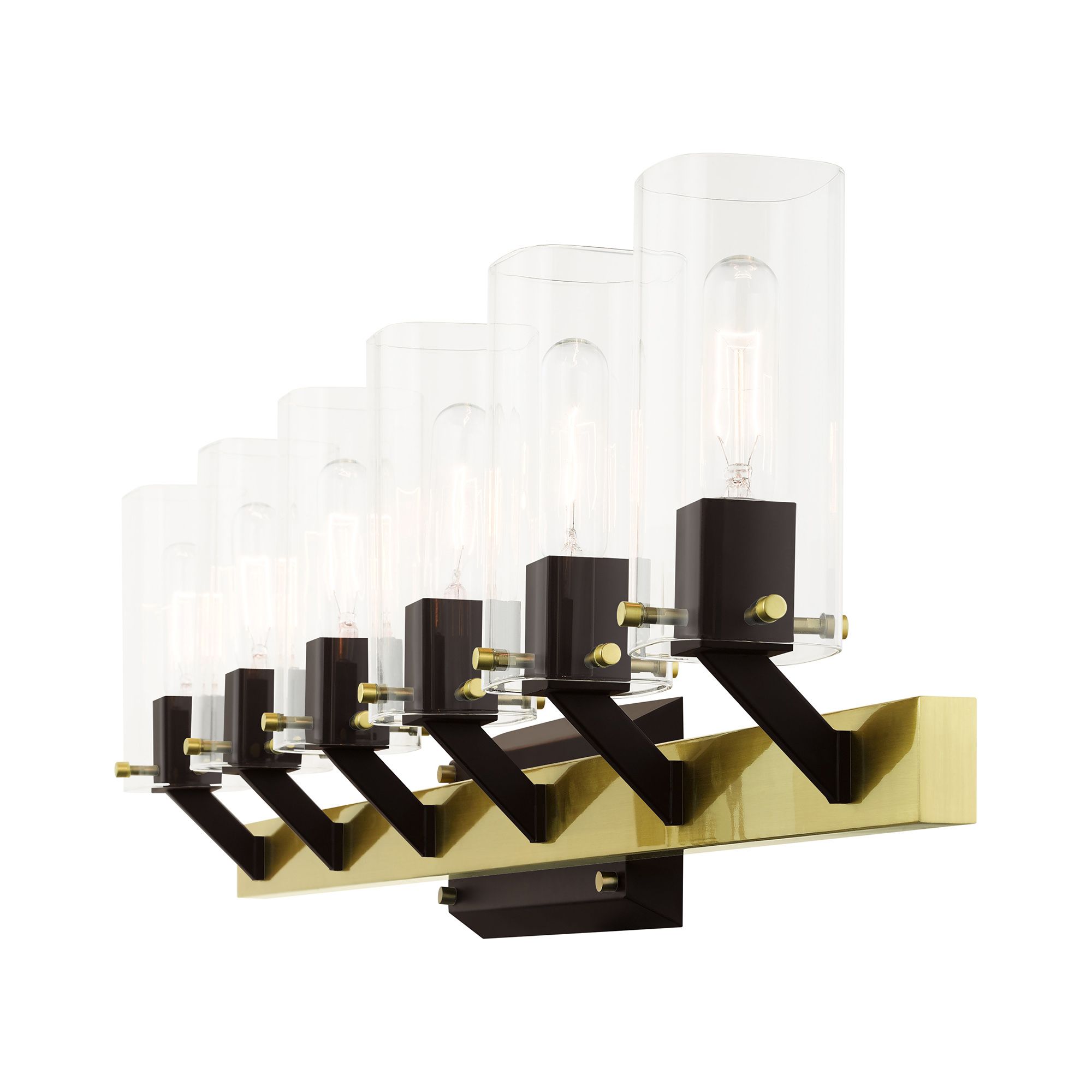 Beckett 6 Light Satin Brass Vanity Sconce