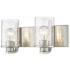Beckett 7 1/4" High Brushed Nickel 2-Light Wall Sconce