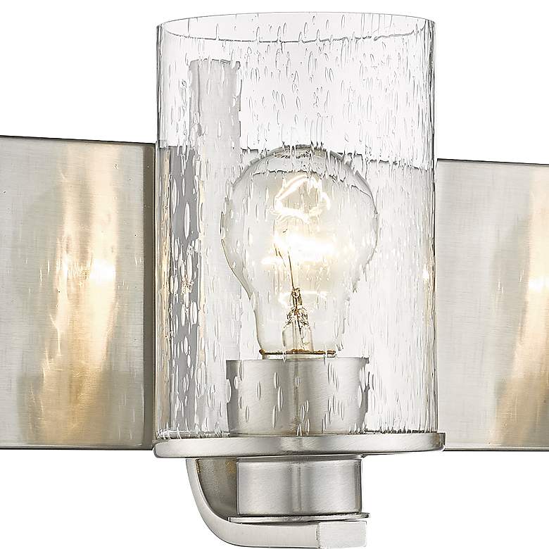 Image 4 Beckett 7 1/4" High Brushed Nickel 2-Light Wall Sconce more views