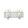 6_Beckett 7 1/4" High Brushed Nickel 2-Light Wall Sconce more views