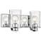 Beckett 7 1/4" High Chrome 2-Light Wall Sconce