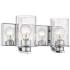 Beckett 7 1/4" High Chrome 2-Light Wall Sconce