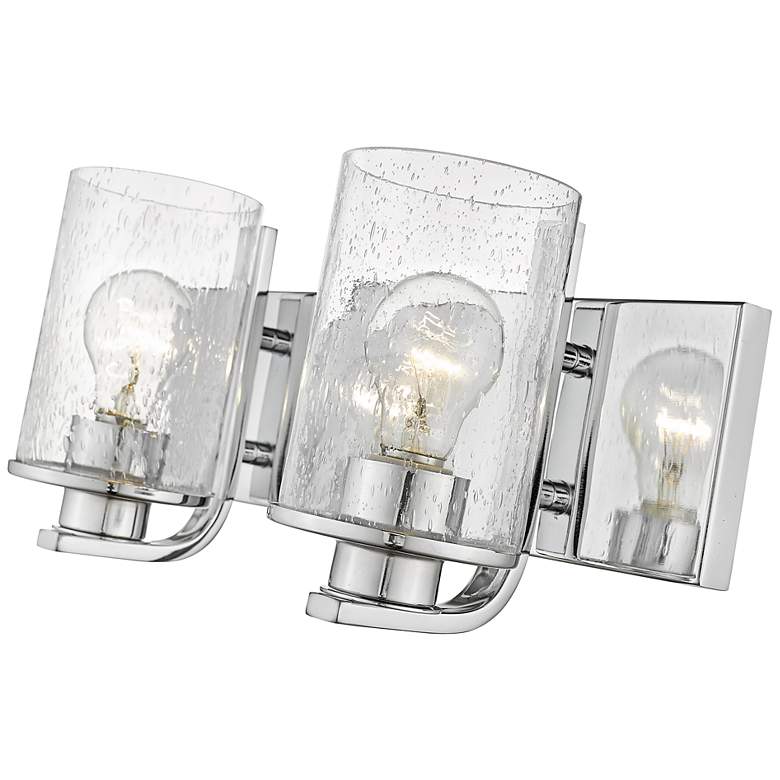 Image 7 Beckett 7 1/4" High Chrome 2-Light Wall Sconce more views