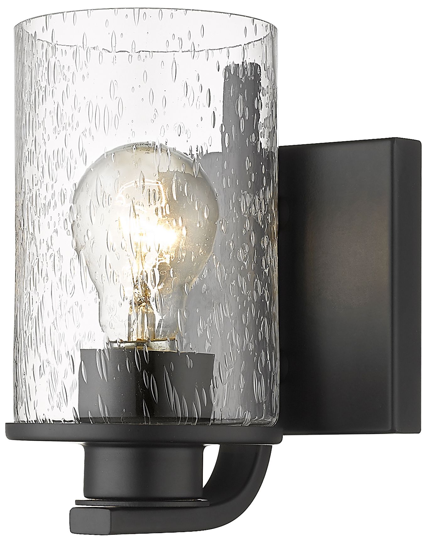 Beckett 7 1/4" High Matte Black Wall Sconce