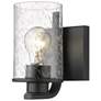 2_Beckett 7 1/4" High Matte Black Wall Sconce