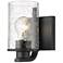 Beckett 7 1/4" High Matte Black Wall Sconce