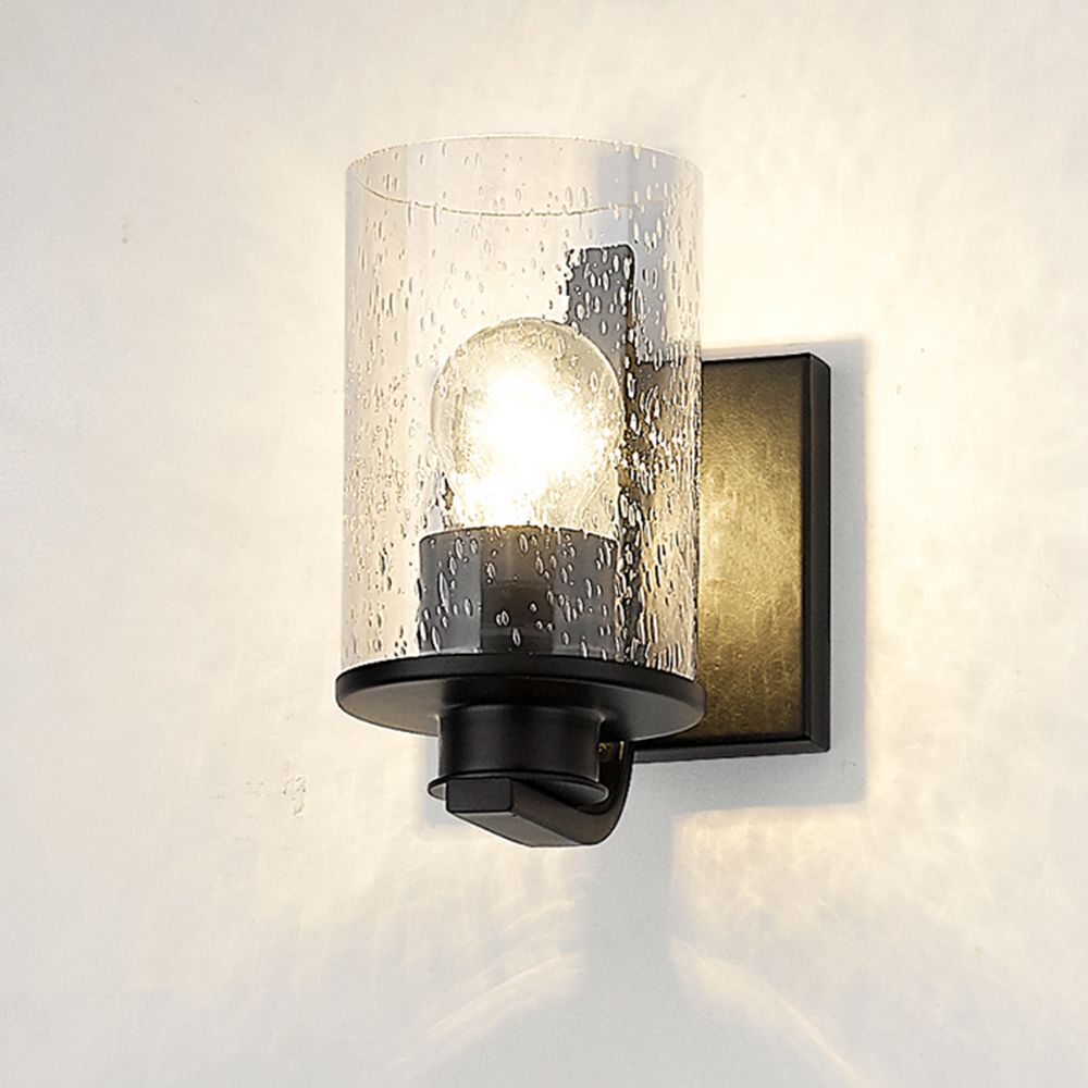 Beckett 7 1/4" High Matte Black Wall Sconce