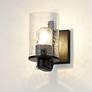 1_Beckett 7 1/4" High Matte Black Wall Sconce