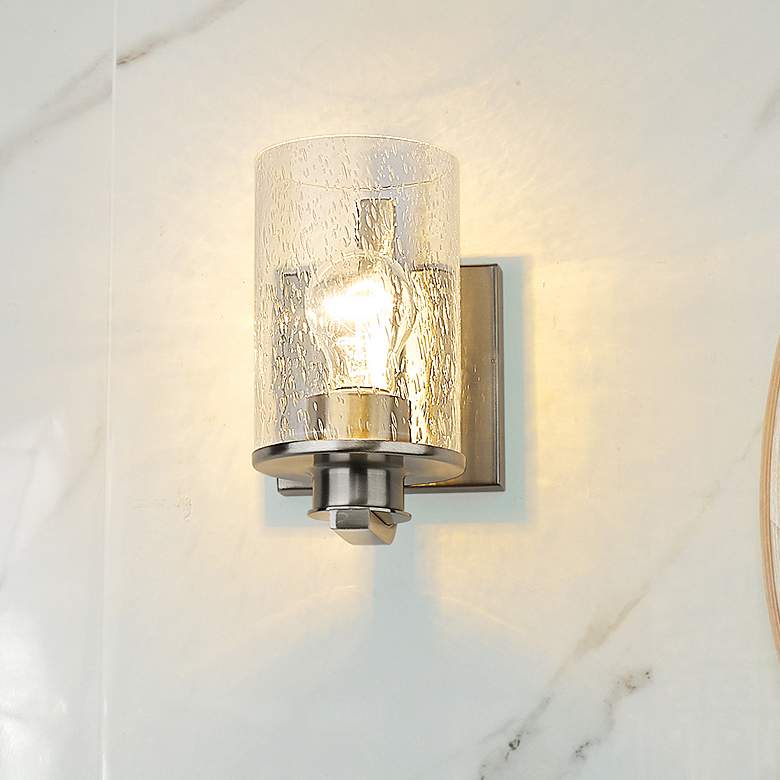 Image 1 Beckett by Z-Lite Brushed Nickel 1 Light Wall Sconce