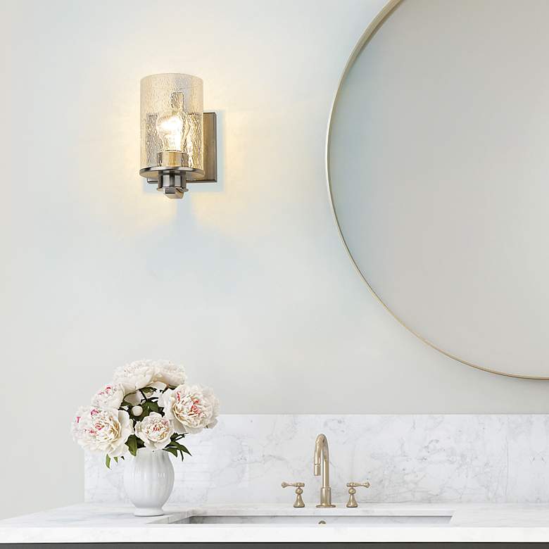 Image 4 Beckett by Z-Lite Brushed Nickel 1 Light Wall Sconce more views