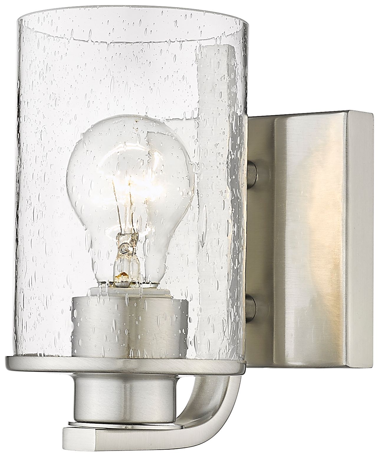 Image 2 Beckett by Z-Lite Brushed Nickel 4.5 inch 1 Light Wall Sconce