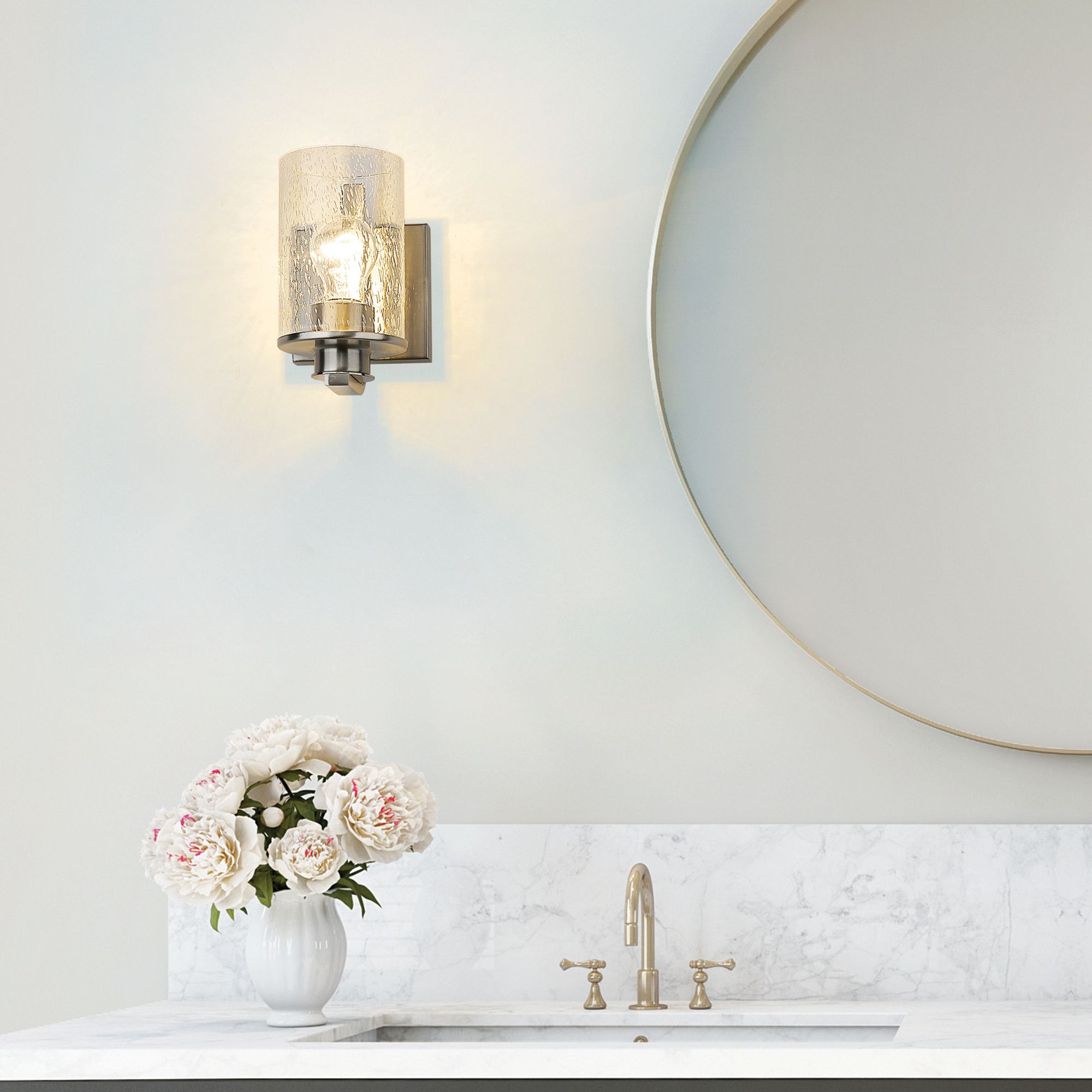 Image 4 Beckett by Z-Lite Brushed Nickel 4.5 inch 1 Light Wall Sconce more views