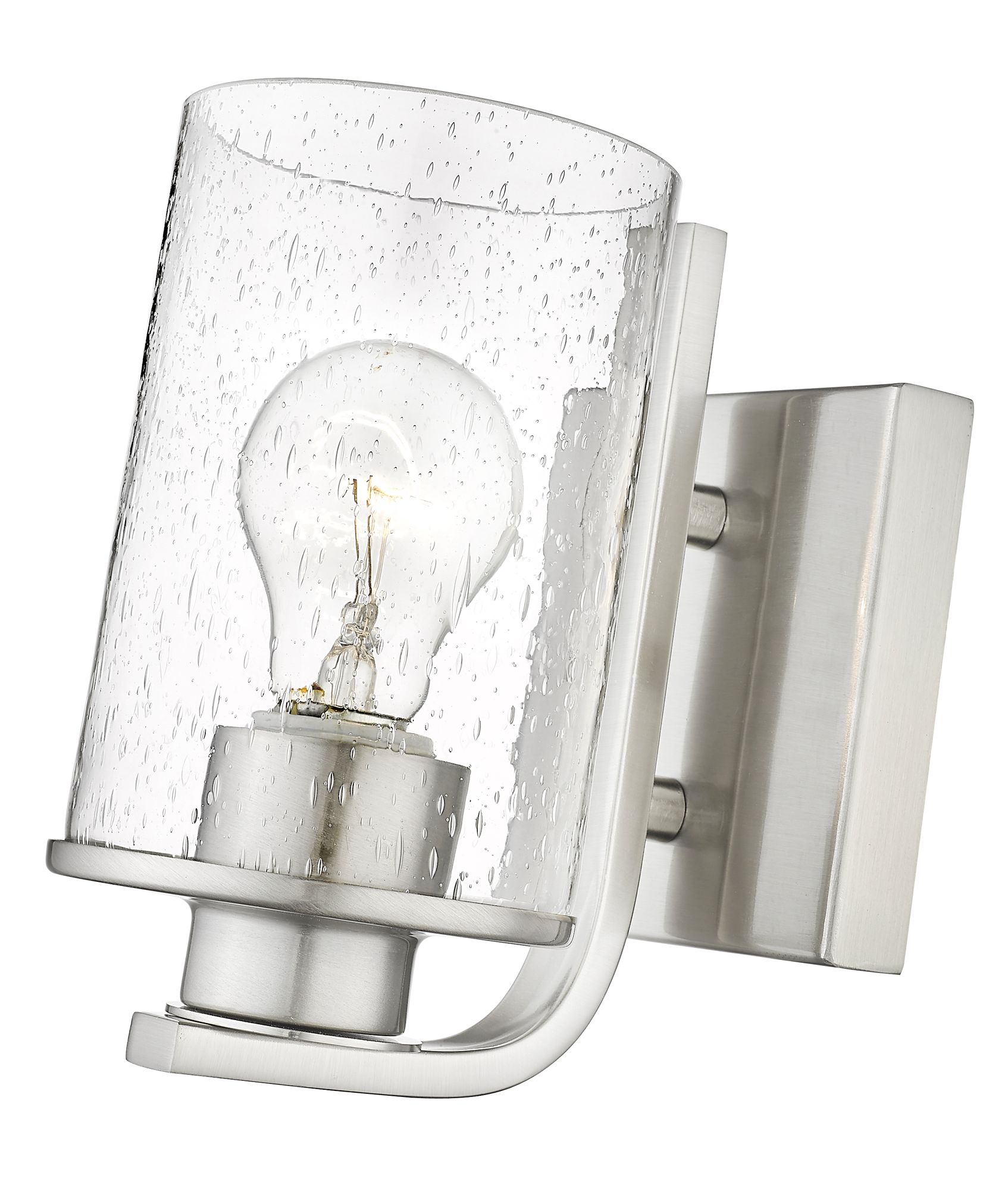 Image 7 Beckett by Z-Lite Brushed Nickel 4.5 inch 1 Light Wall Sconce more views