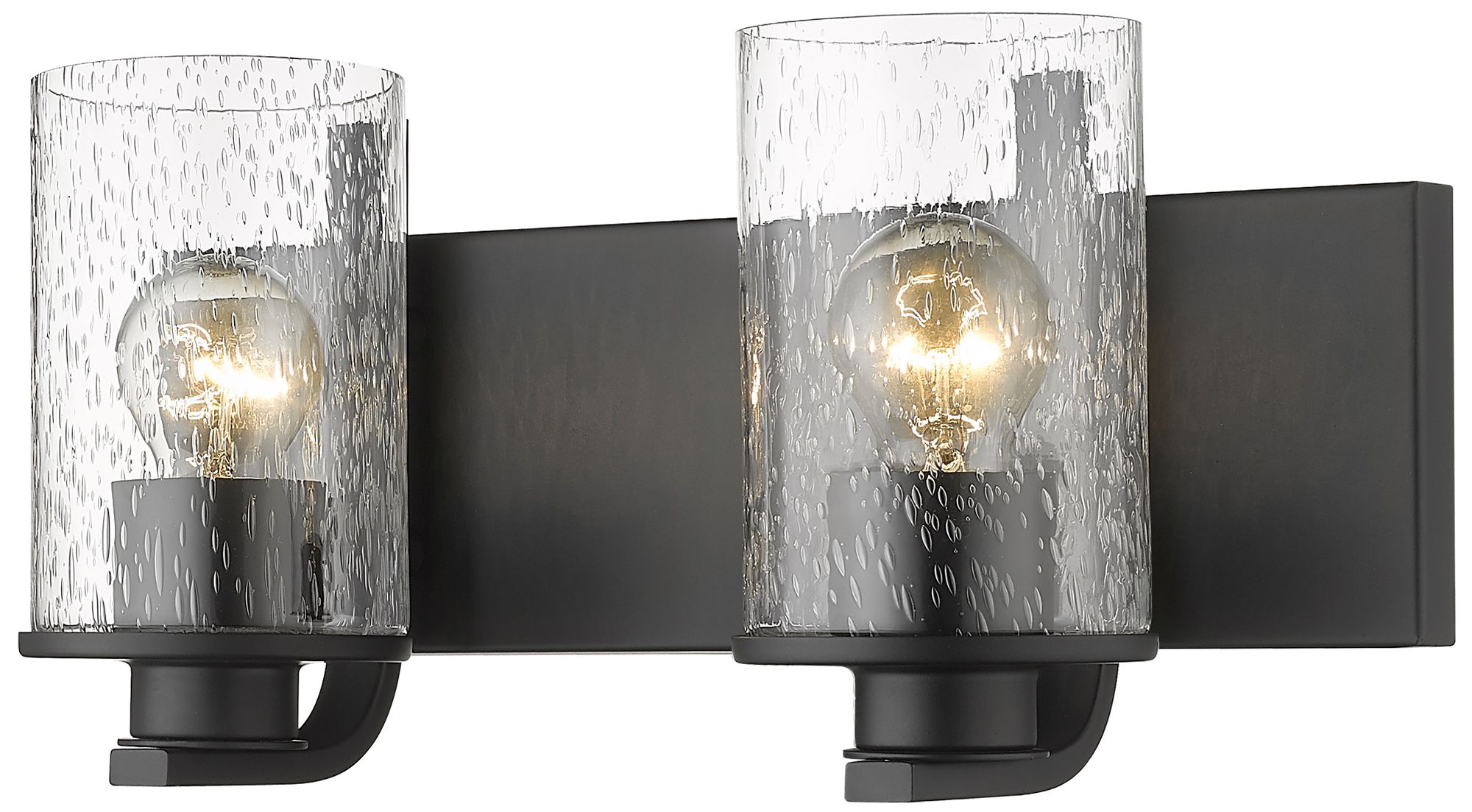 Image 3 Beckett by Z-Lite Matte Black 16 inch 2 Light Vanity