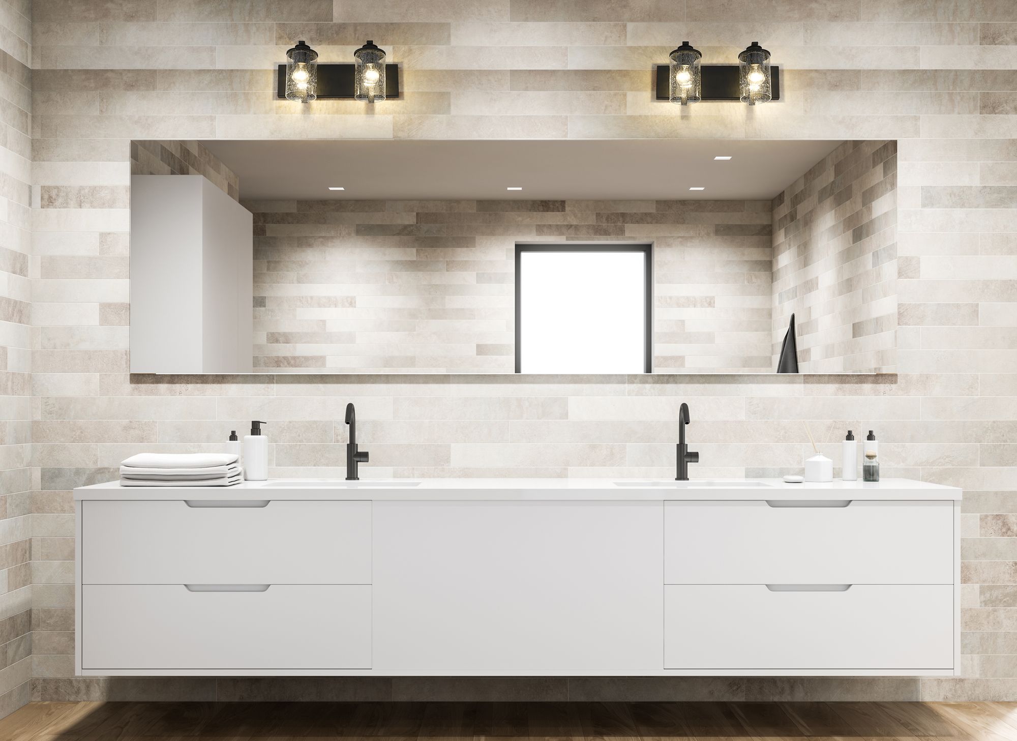 Image 5 Beckett by Z-Lite Matte Black 16 inch 2 Light Vanity more views