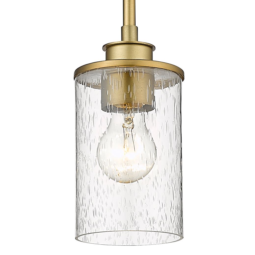 Image 2 Beckett by Z-Lite Olde Brass 5.25 inch 1 Light Mini Pendant more views